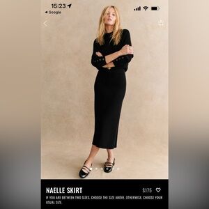 Black Naelle Skirt Small